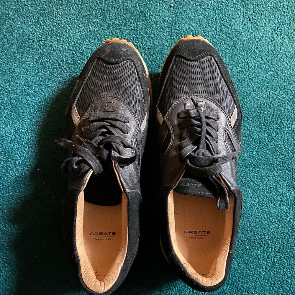Greats Brooklyn Pronto Black Italian leather shoes. Brand new.